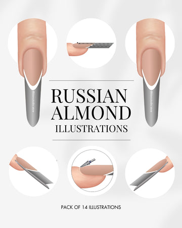 Russian Almond Shape - 14 Advanced Illustrations