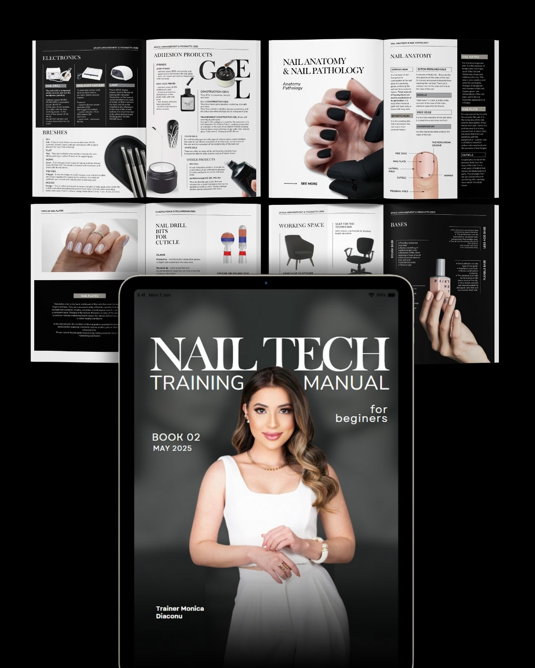 A4 Nail Training Manual Template - Minimalist Edition