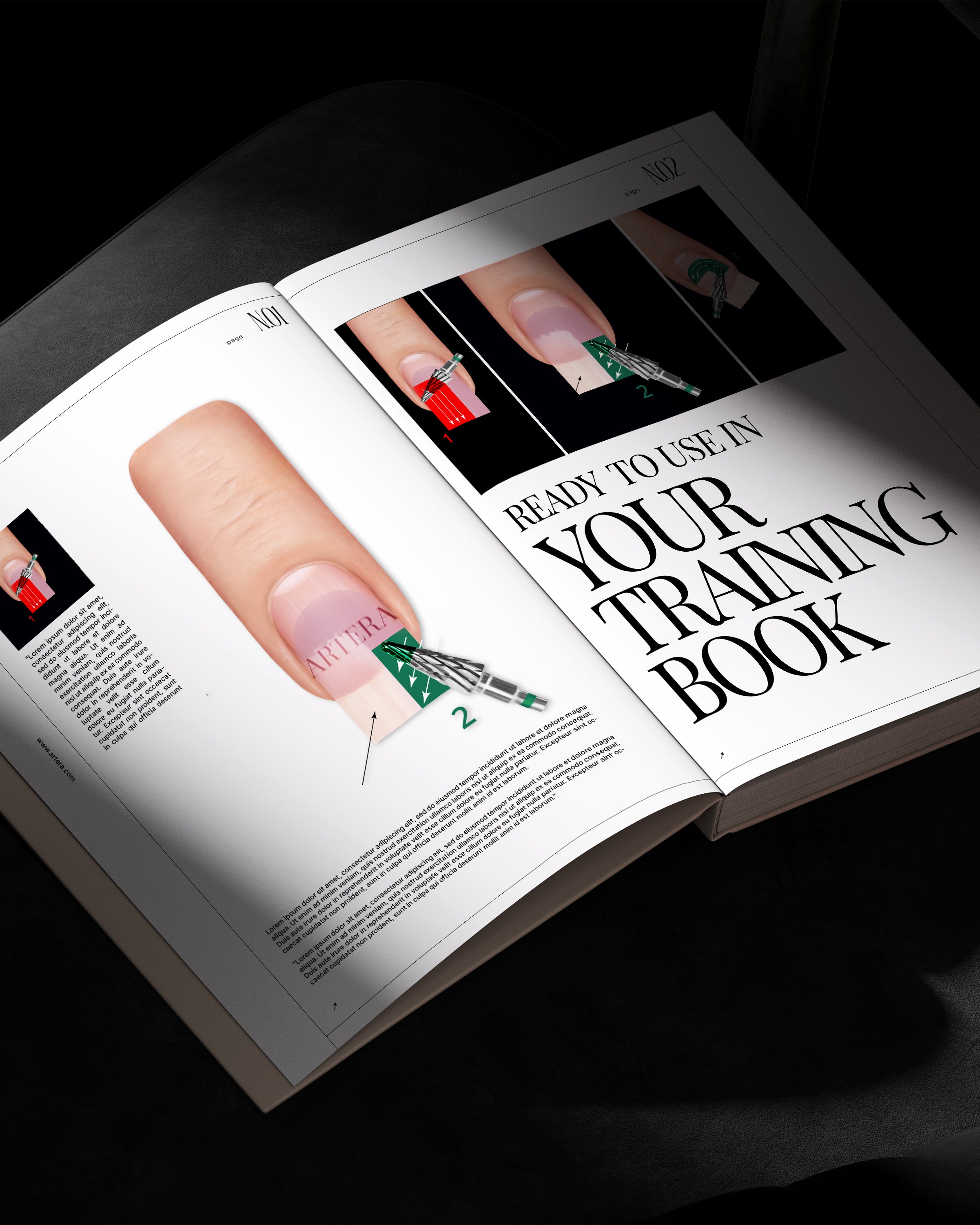 Removing the material - Set of 3 illustrations