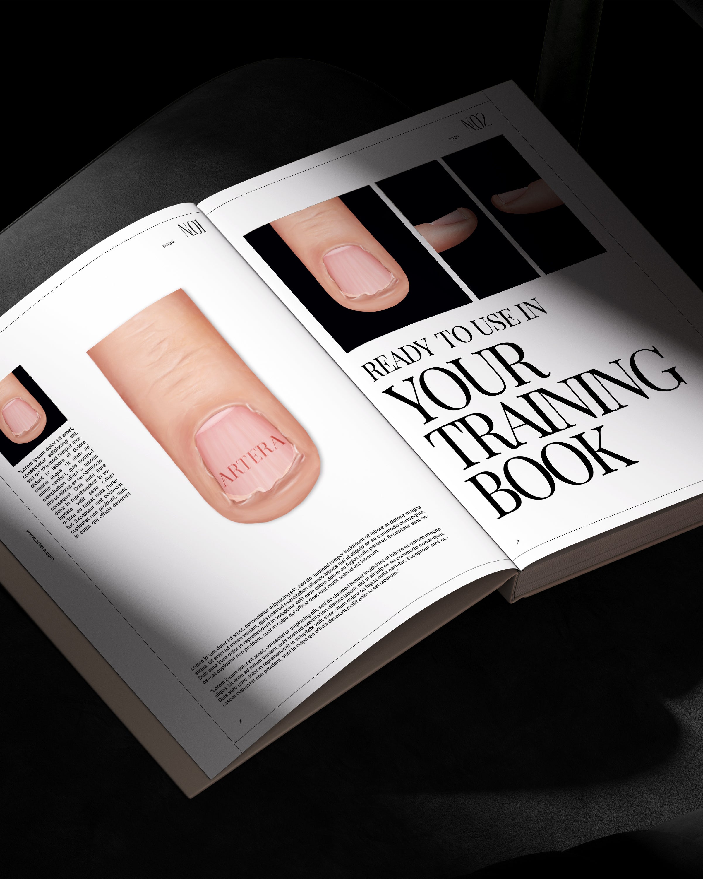 Bitten Nail - Set of 2 illustrations