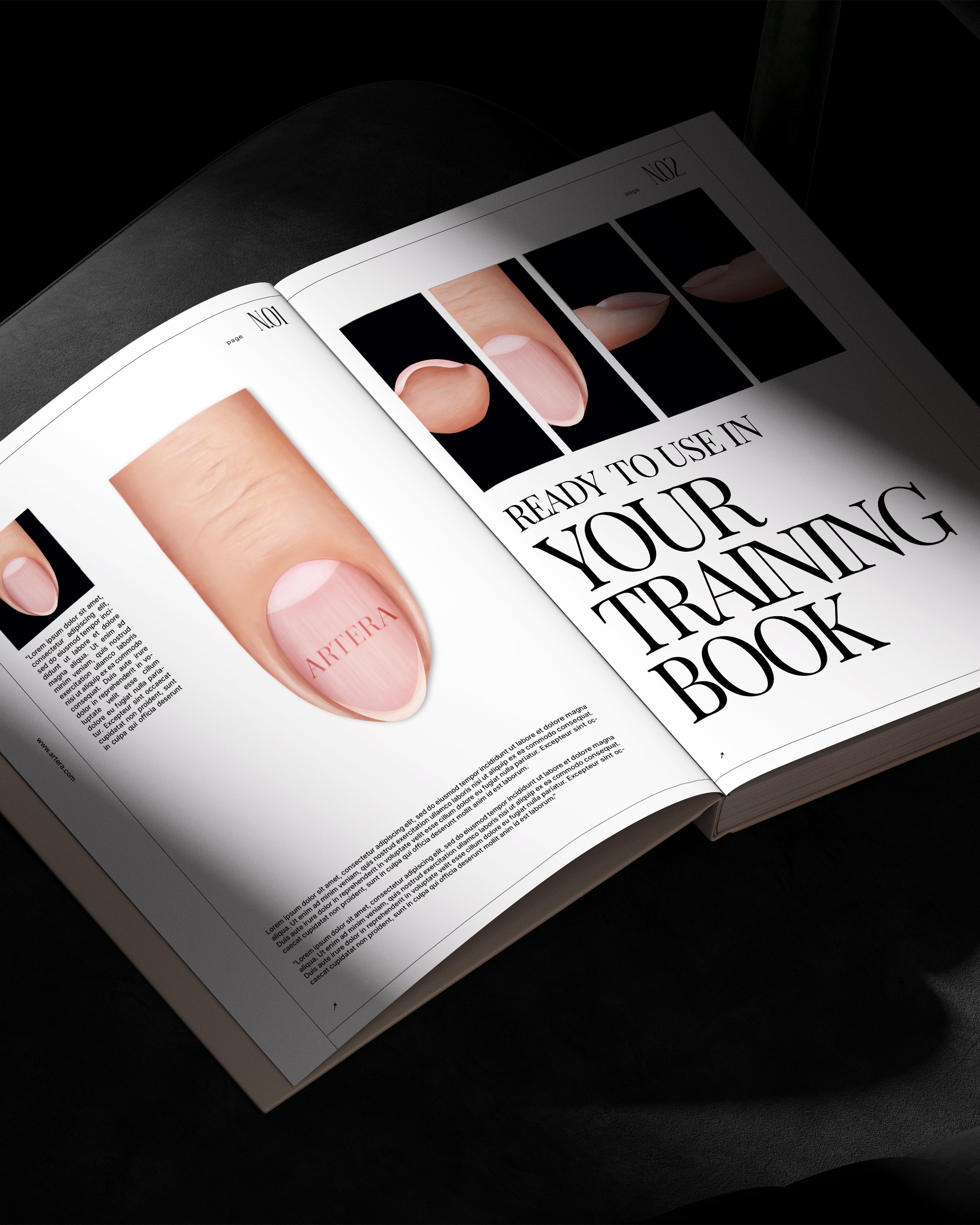 Convex nail plate - Set of 5 illustrations