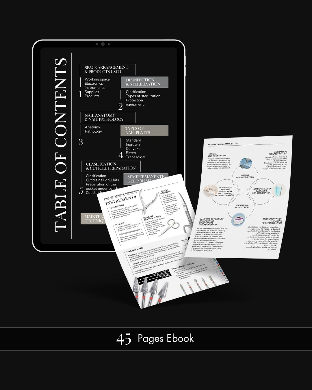 A4 Nail Training Manual Template - Minimalist Edition