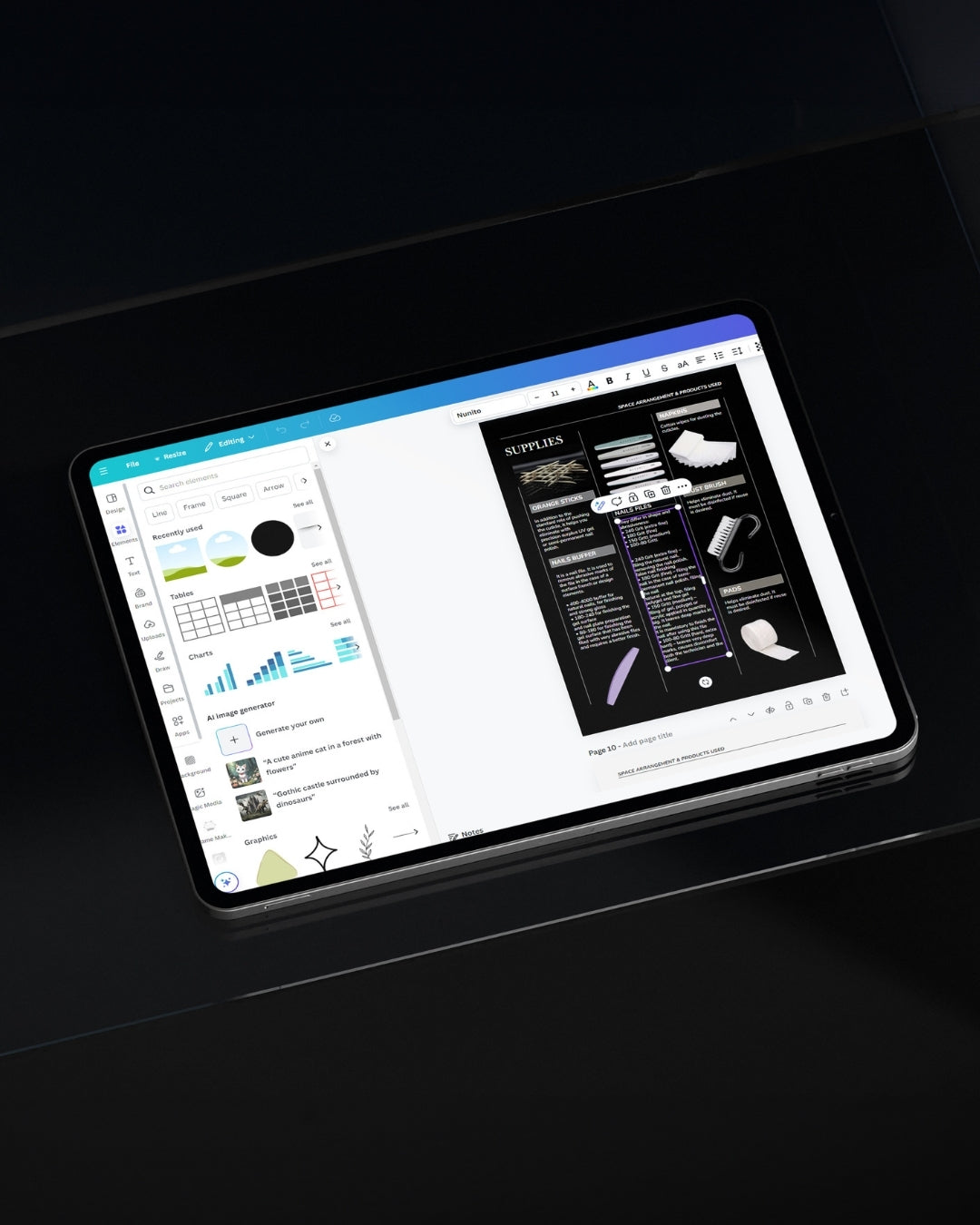 A4 Nail Training Manual Template - Minimalist Edition