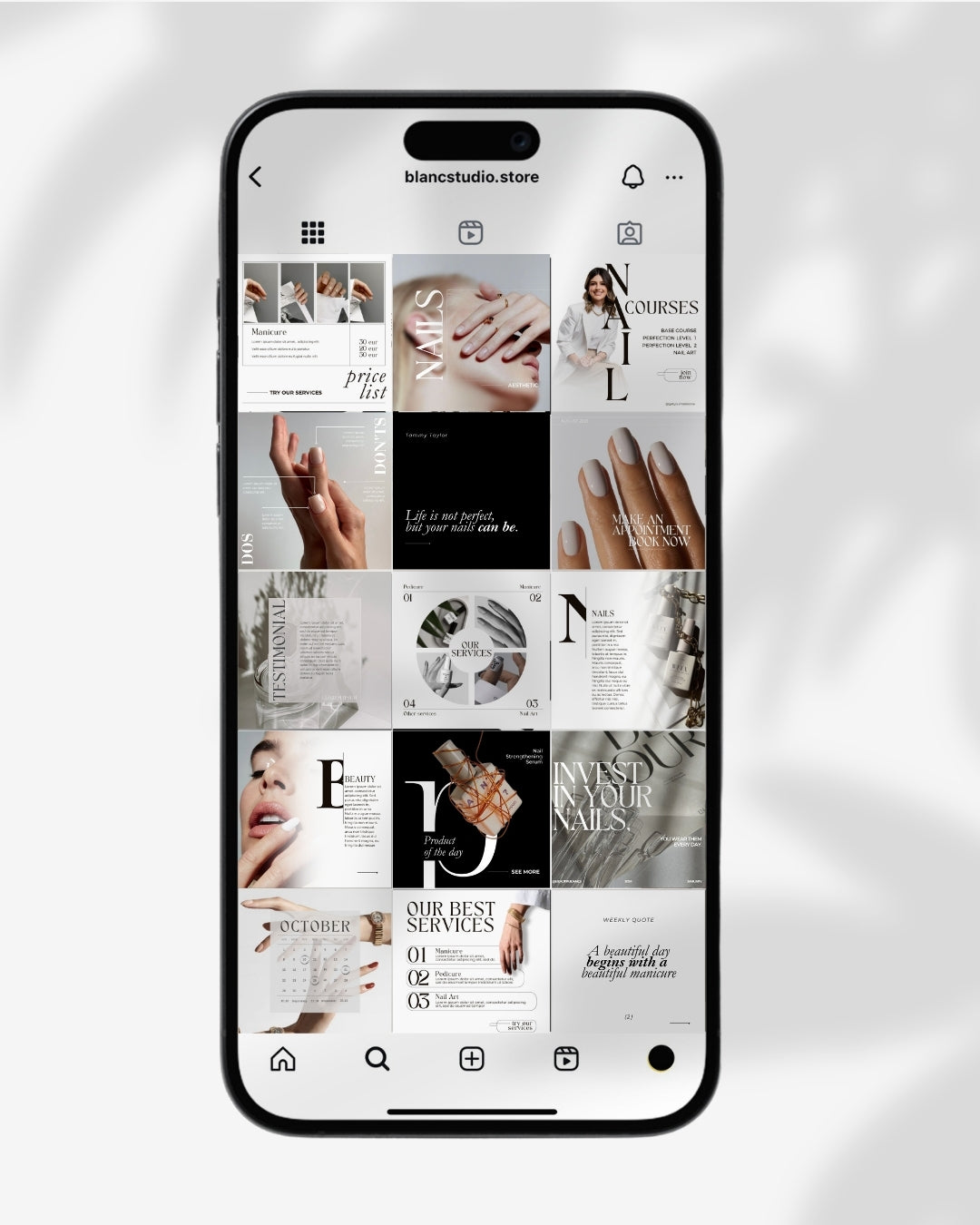 Nail Tech Instagram Posts & Stories - Light Edition