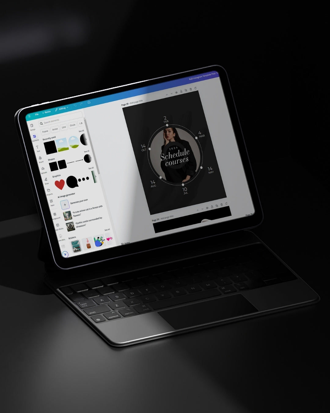 Nail Tech Instagram Posts & Stories - Dark Edition