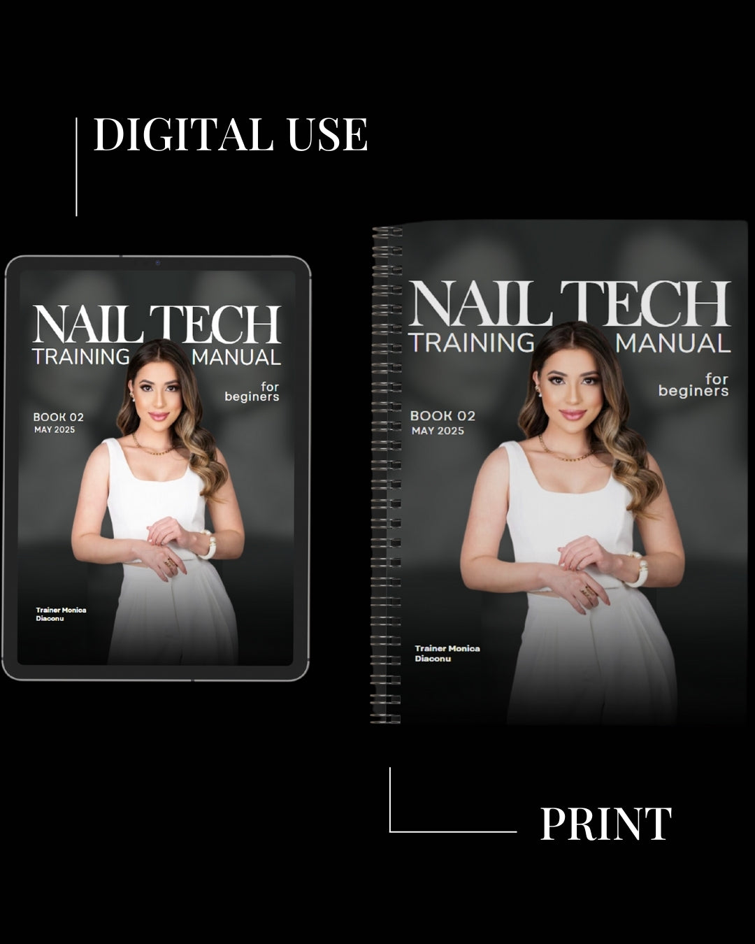 A4 Nail Training Manual Template - Minimalist Edition