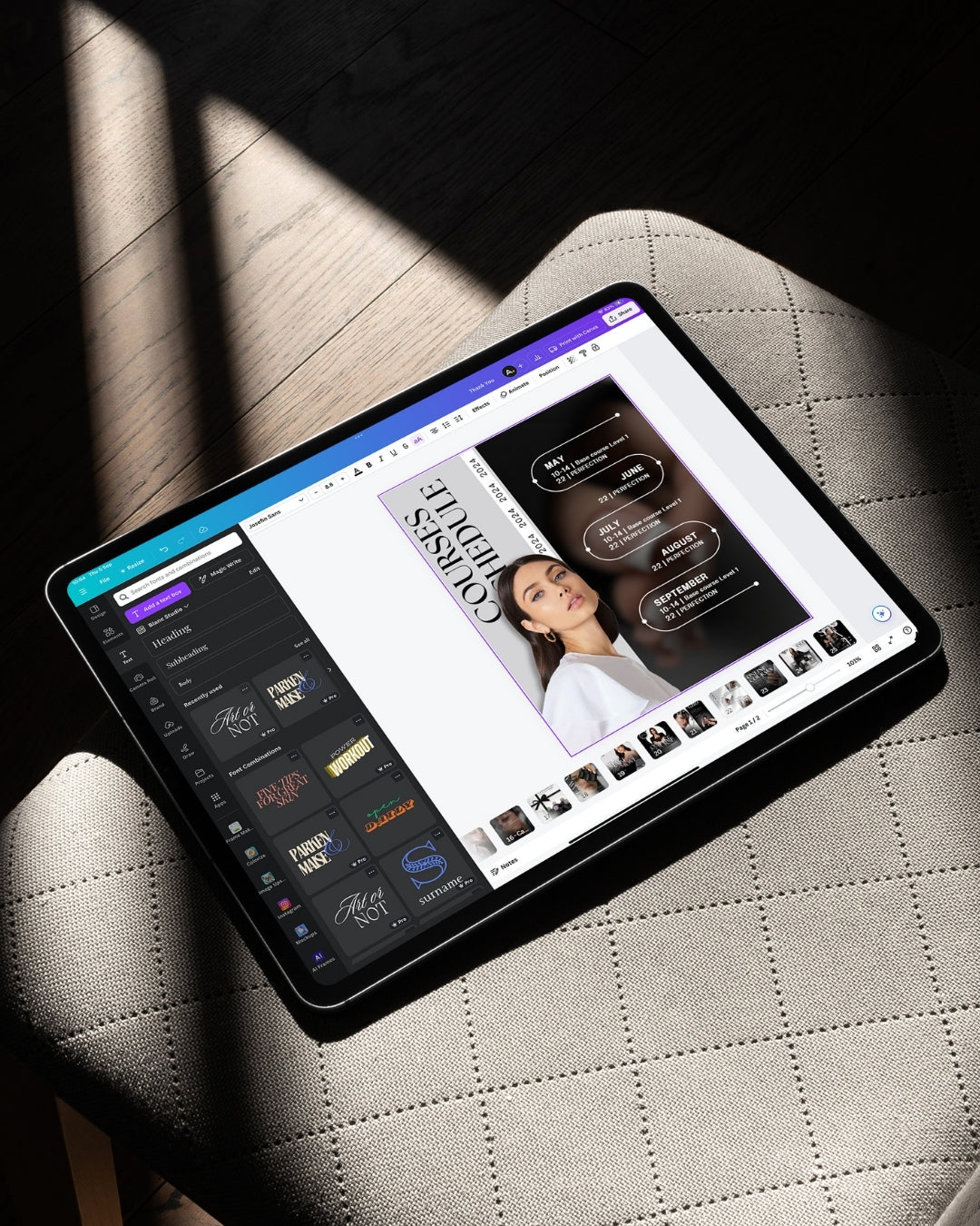 Nail Trainer Instagram Post & Stories - Minimalist Edition