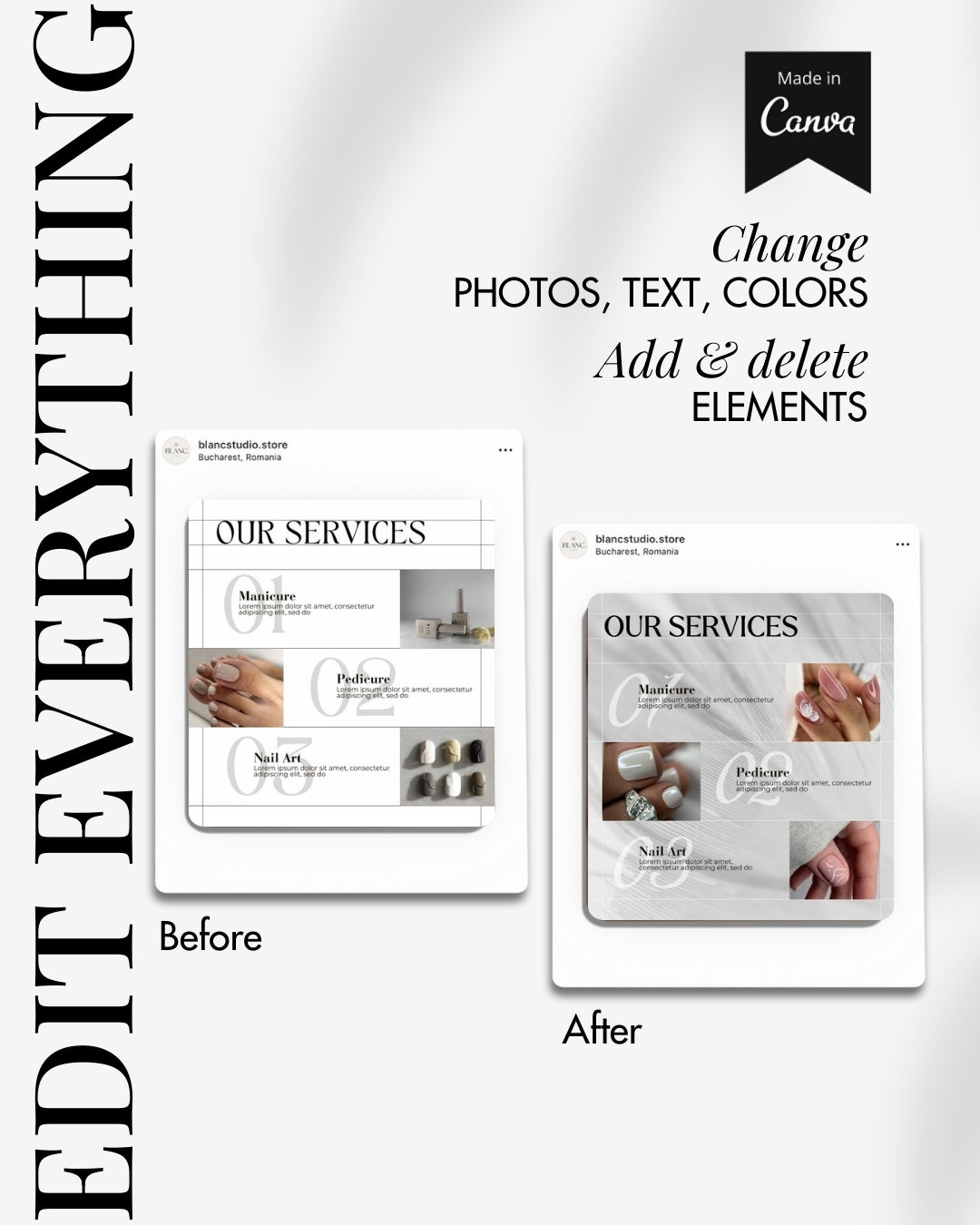 Nail Tech Instagram Posts & Stories - Light Edition