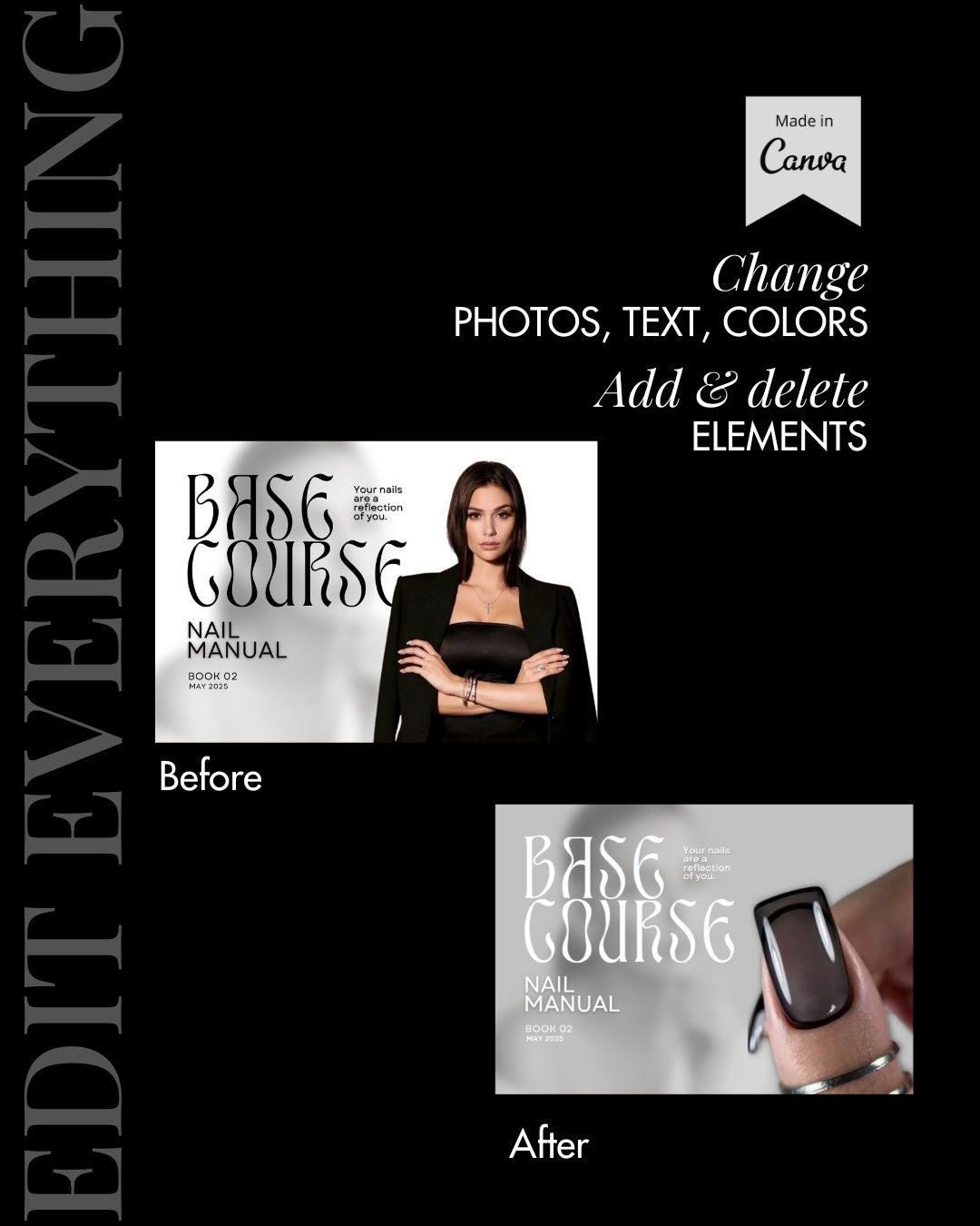 A5 Nail Training Manual Template - Minimalist Edition