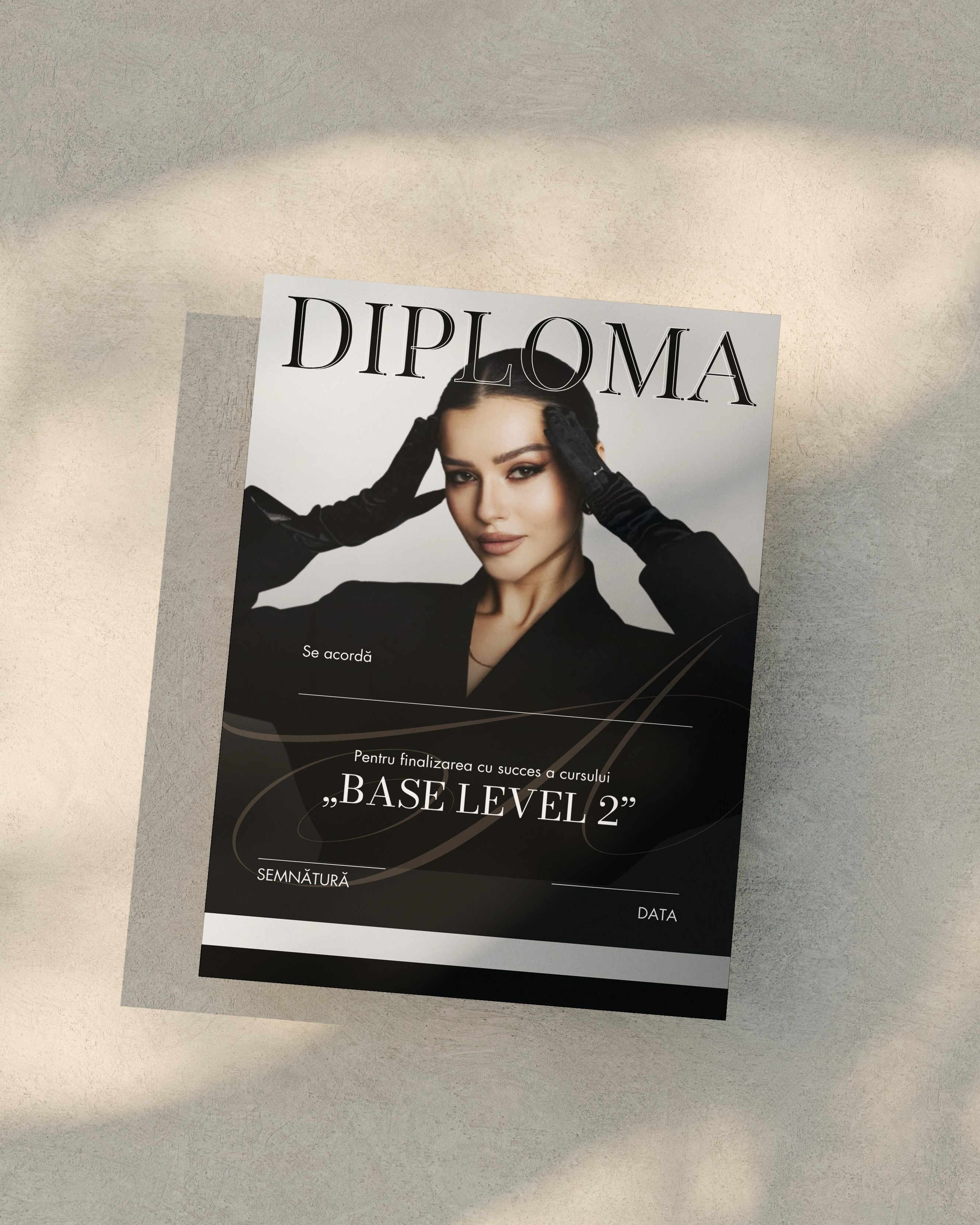 Certificate Editable in Canva - Dark