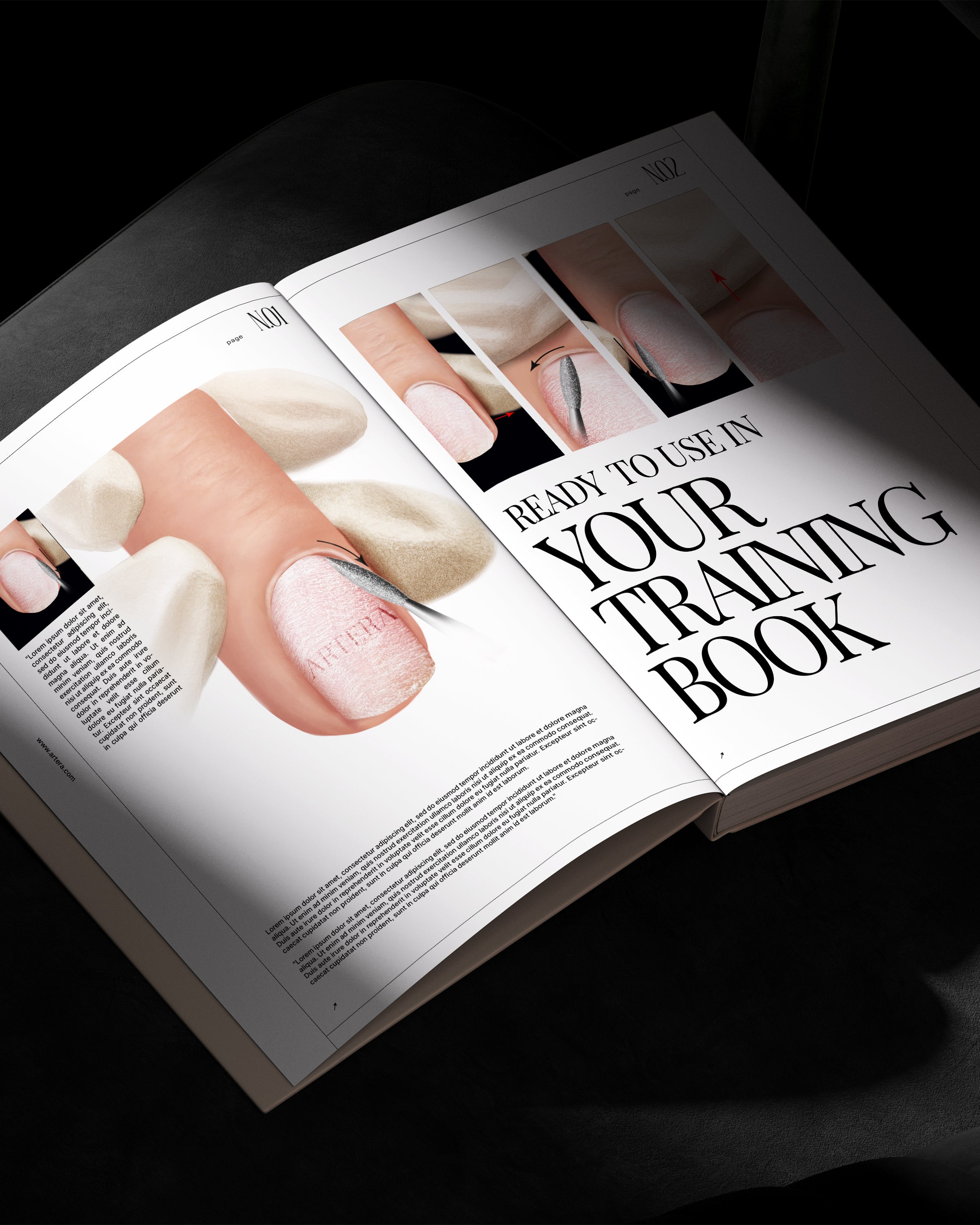 Flame Cuticle Cleaning - Set of 11 illustrations