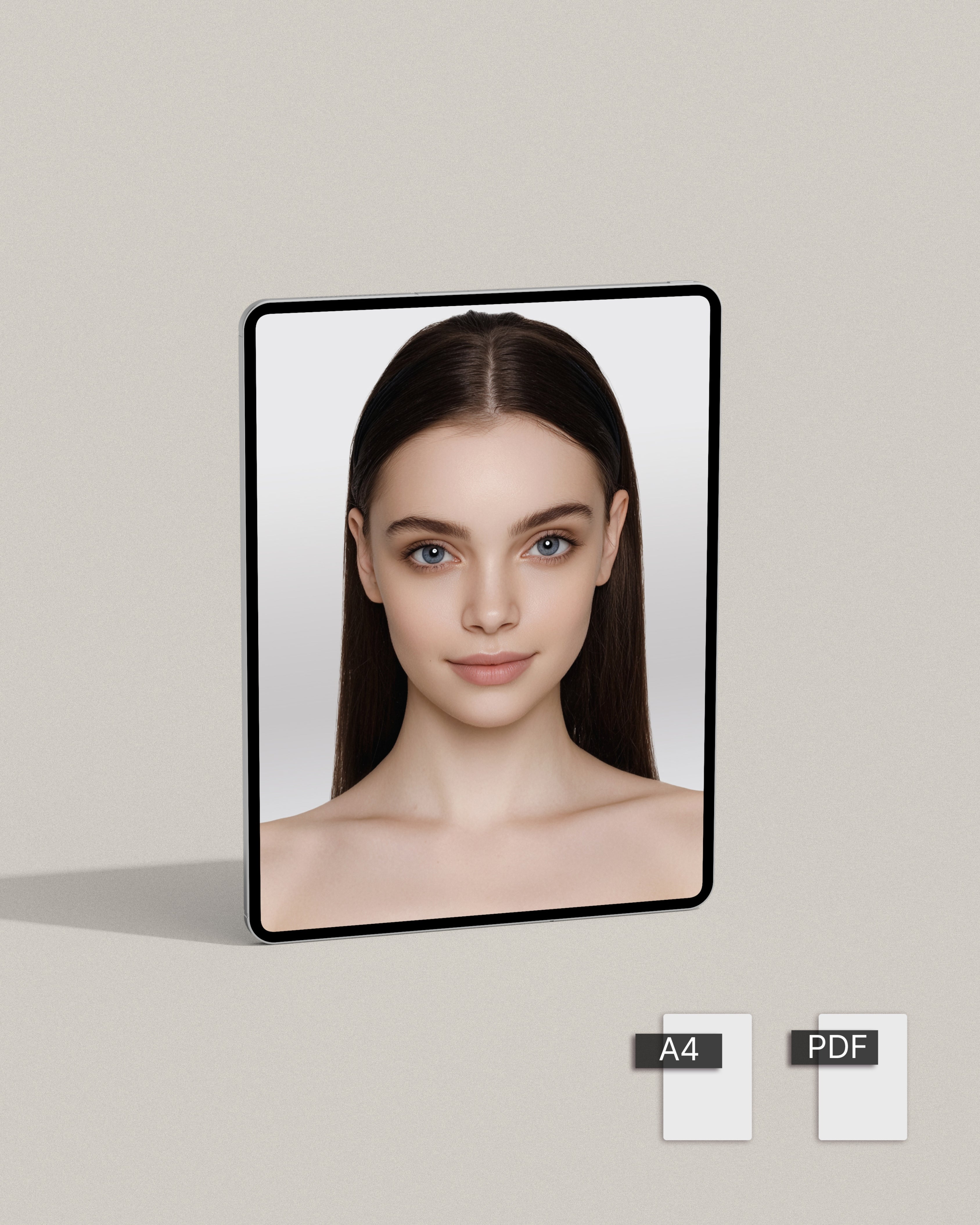 Face chart 1 - Cu/fără sprâncene